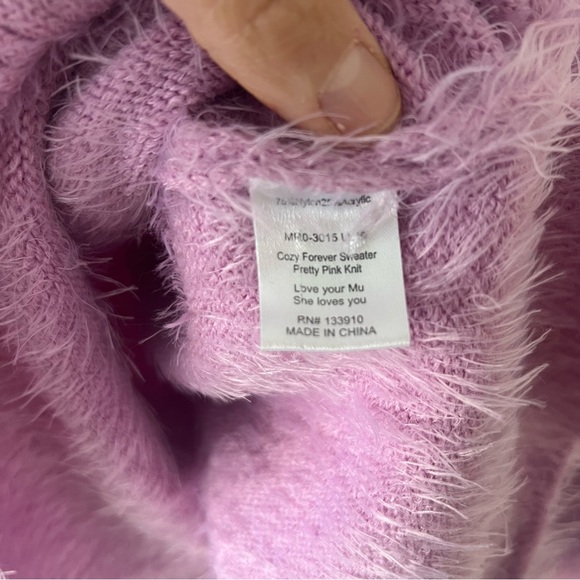 SMYM | Cozy Forever Sweater in Pretty Pink Knit | S - Picture 4 of 5
